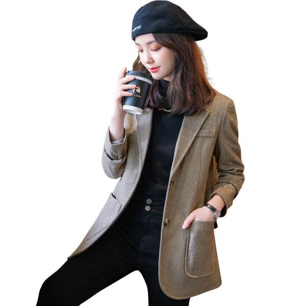women's suits & blazers fashion autumn winter ladies gray coffee blazer women single breasted jacket coat with real pockets, White;black
women's suits & blazers fashion autumn winter ladies gray coffee blazer women single breasted jacket coat with real pockets, White;black