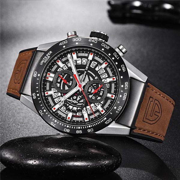 wristwatches pagani design 2021 men's watches waterproof quartz watch men sport military man wristwatch relogio masculino+box, Slivery;brown
wristwatches pagani design 2021 men's watches waterproof quartz watch men sport military man wristwatch relogio masculino+box, Slivery;brown