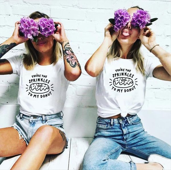 1pcs youre the sprinkles womens to my donut graphic tee friend t shirt bff sister women girls doughnut lover, White
1pcs youre the sprinkles womens to my donut graphic tee friend t shirt bff sister women girls doughnut lover, White