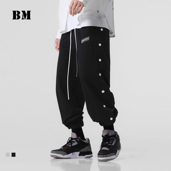men's pants 2021 korean style fashion buttoned casual sports kpop hip hop sweatpants streetwear men spring harajuku trousers male, Black
men's pants 2021 korean style fashion buttoned casual sports kpop hip hop sweatpants streetwear men spring harajuku trousers male, Black