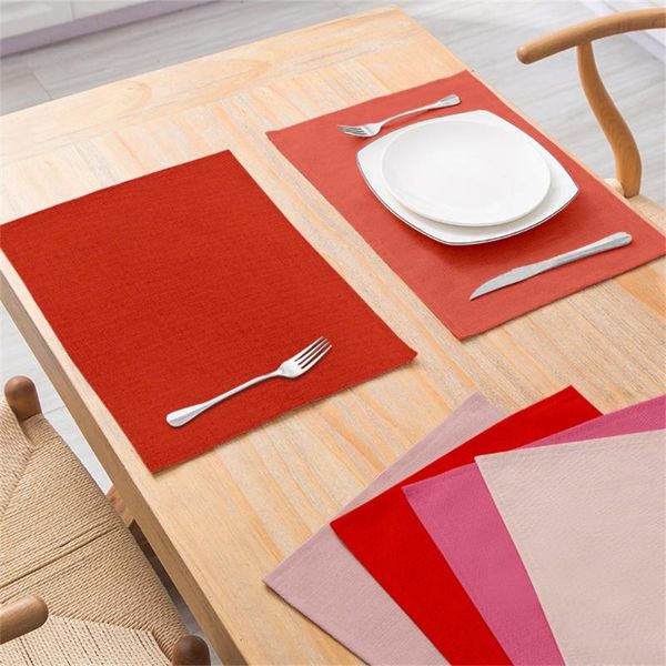 mats & pads solid color placemats polyester linen waterproof kitchen accessories table decoration coasters modern home textiles
mats & pads solid color placemats polyester linen waterproof kitchen accessories table decoration coasters modern home textiles