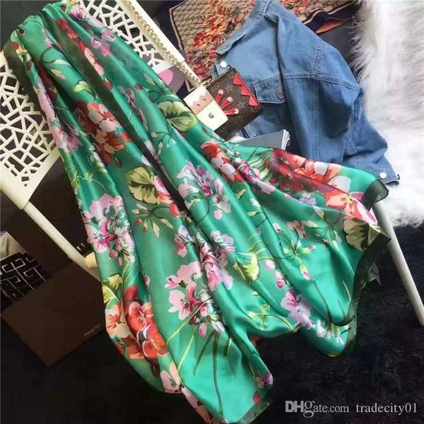 nice quality classic brand 100%silk scarf for women new spring designer floral flower long scarves scarfs wrap with tag 180x90cm shawls, Blue;gray
nice quality classic brand 100%silk scarf for women new spring designer floral flower long scarves scarfs wrap with tag 180x90cm shawls, Blue;gray