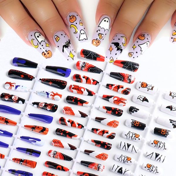 false nails 24pcs set full coffin french press on gel extension tips pumpkin spider halloween xmas nail equipment sa1932, Red;gold
false nails 24pcs set full coffin french press on gel extension tips pumpkin spider halloween xmas nail equipment sa1932, Red;gold