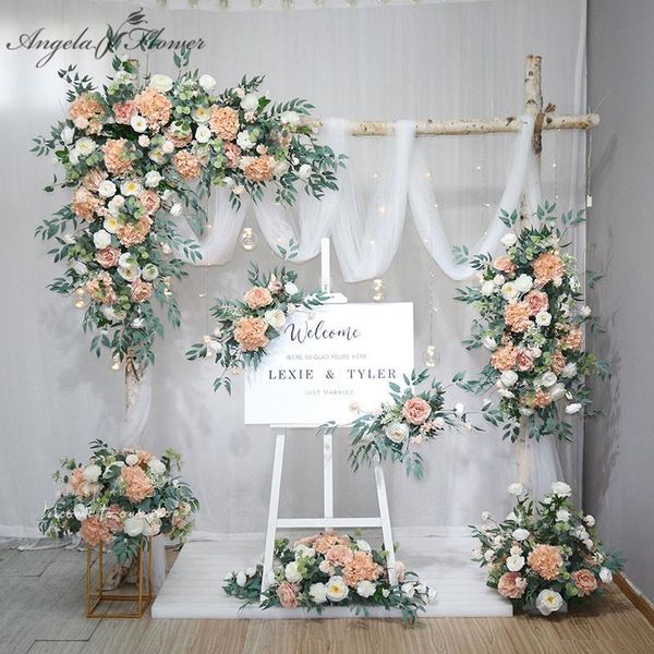 decorative flowers & wreaths custom artificial flower row arrangement wall hanging corner ball welcome sign decor floral wedding arch backdr
decorative flowers & wreaths custom artificial flower row arrangement wall hanging corner ball welcome sign decor floral wedding arch backdr
