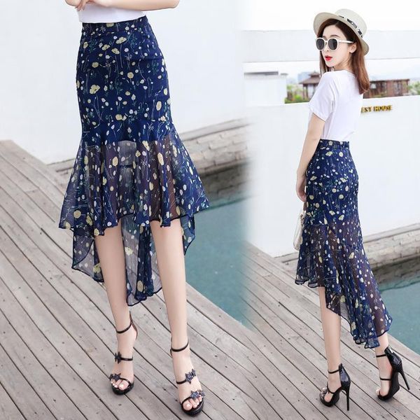 skirts 2021 summer chiffon elegant women casual plus size vintage beach skirt high waist asymmetrical floral print y785, Black
skirts 2021 summer chiffon elegant women casual plus size vintage beach skirt high waist asymmetrical floral print y785, Black