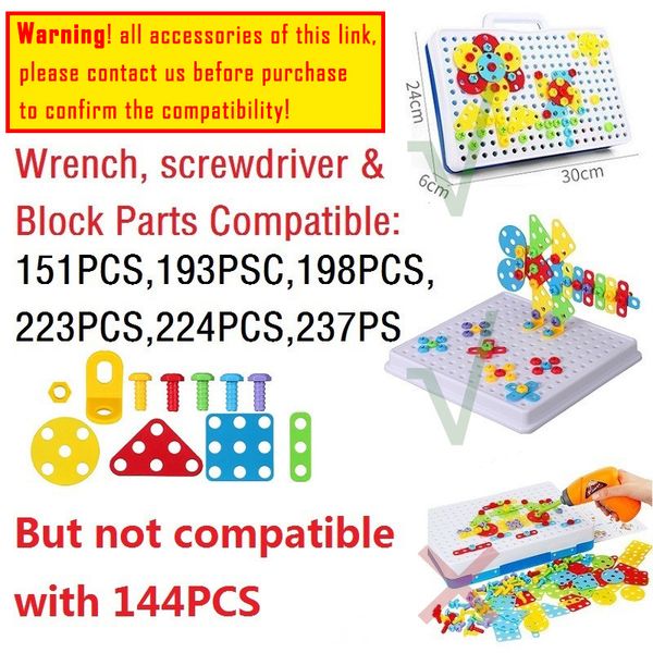 3pieces/lotdiy creative puzzle toys for children boys drill screw disassembly accessories game toy kids mosaic puzzle toys educational toys
3pieces/lotdiy creative puzzle toys for children boys drill screw disassembly accessories game toy kids mosaic puzzle toys educational toys