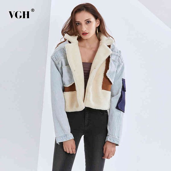vgh patchwork hit color lambswool jacket for women lapel long sleeve casual short winter jackets female fashion clothing tide 210421, Black;brown
vgh patchwork hit color lambswool jacket for women lapel long sleeve casual short winter jackets female fashion clothing tide 210421, Black;brown