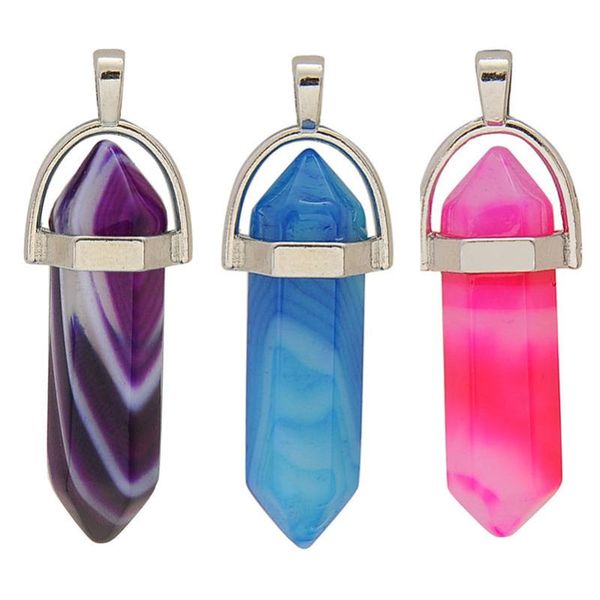 hexagonal chakra crystal shape gemstones pendant necklaces pointed quartz stone chain, Silver
hexagonal chakra crystal shape gemstones pendant necklaces pointed quartz stone chain, Silver