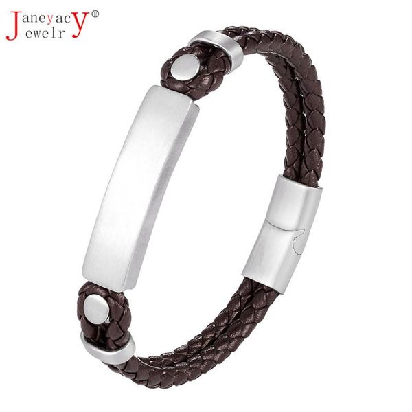 trendy brand bracelets mens jewelry black blue brown braided leather bracelet stainless steel male jewellery gift link, chain
trendy brand bracelets mens jewelry black blue brown braided leather bracelet stainless steel male jewellery gift link, chain