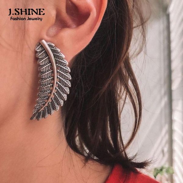 stud jshine exaggerated vintage silver color leaf large earrings for women ancient old alloy metal punk party jewelry, Golden;silver
stud jshine exaggerated vintage silver color leaf large earrings for women ancient old alloy metal punk party jewelry, Golden;silver