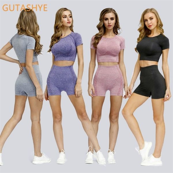 vital seamless gym set workout clothes women short sleeve crop fitness shorts sports wear gym clothing 2pcs yoga sport suit 220217
vital seamless gym set workout clothes women short sleeve crop fitness shorts sports wear gym clothing 2pcs yoga sport suit 220217
