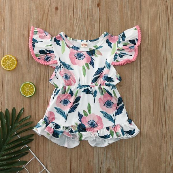 jumpsuits flower printed rompers summer clothing born baby girls ruffle sleeve clothes #18, Blue
jumpsuits flower printed rompers summer clothing born baby girls ruffle sleeve clothes #18, Blue