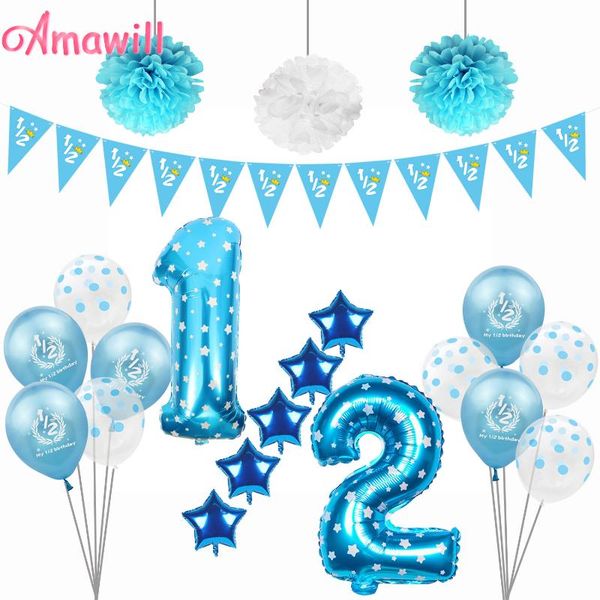 party decoration amawill my 1/2 birthday banner half decorations 6 months old boys & girls birthay baby shower decor 7d
party decoration amawill my 1/2 birthday banner half decorations 6 months old boys & girls birthay baby shower decor 7d