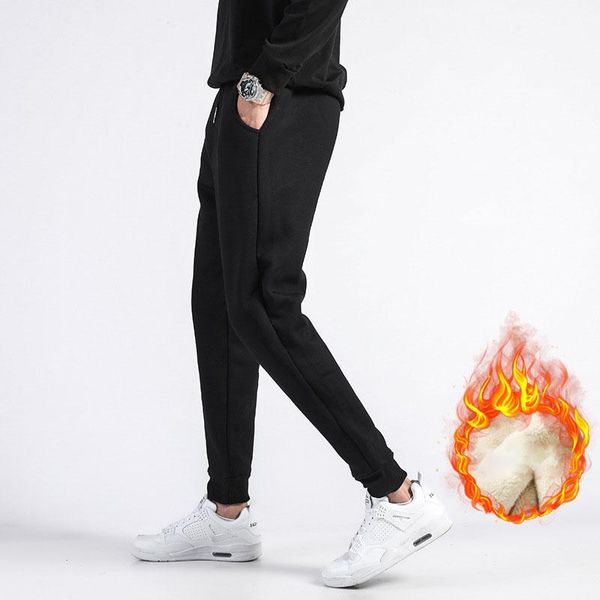 men's pants winter men solid color big size thick warm straight pencil fleece lambwool casua loose style male trousers c3139, Black
men's pants winter men solid color big size thick warm straight pencil fleece lambwool casua loose style male trousers c3139, Black
