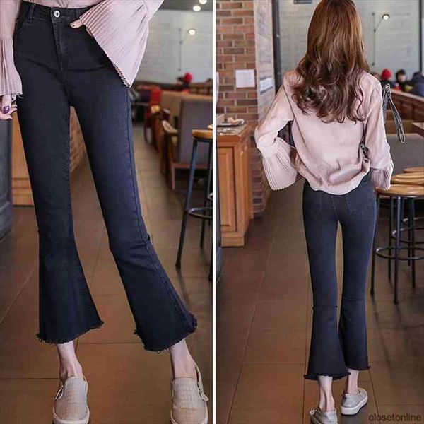 flared bootcut high waist stretch women jean slim black trousers ripped skinny for teen girls simple design casual wear, Blue
flared bootcut high waist stretch women jean slim black trousers ripped skinny for teen girls simple design casual wear, Blue