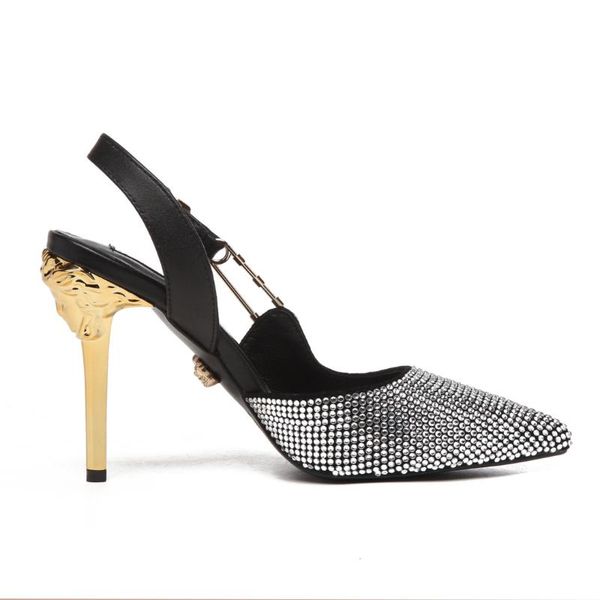 dress shoes 2021 women sandals rhinestone diamond patent leather buckle pointed high heel stiletto large size 33-43, Black
dress shoes 2021 women sandals rhinestone diamond patent leather buckle pointed high heel stiletto large size 33-43, Black