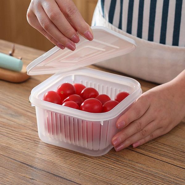 storage bottles & jars drop square drain sealed box ginger garlic onion food container refrigerator
storage bottles & jars drop square drain sealed box ginger garlic onion food container refrigerator