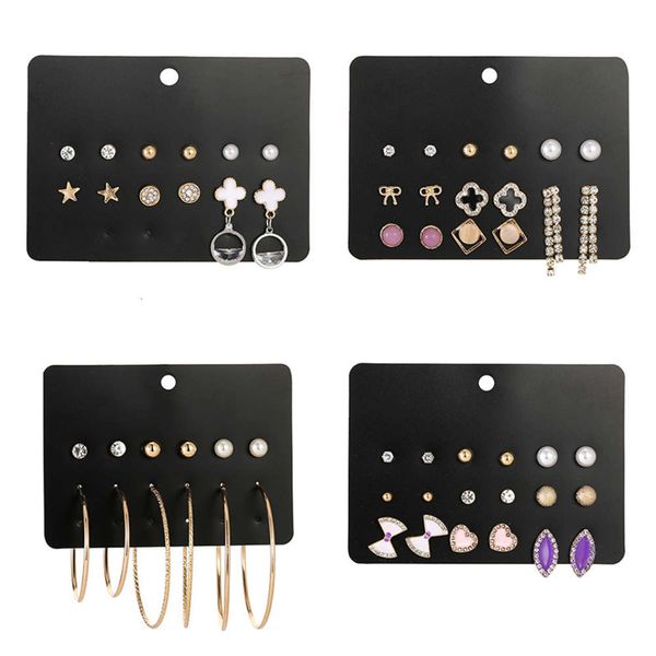 2020 new net red temperament exaggeration large circle ear accessories set advanced combination earrings for women, Black
2020 new net red temperament exaggeration large circle ear accessories set advanced combination earrings for women, Black