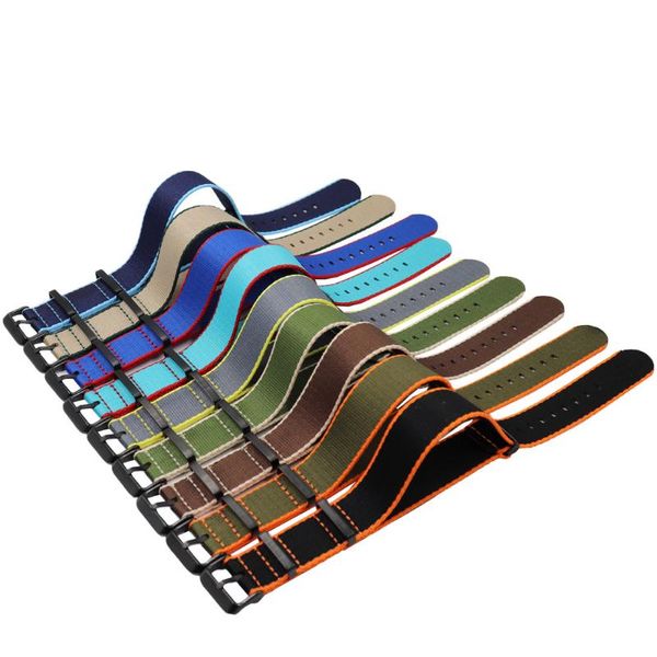 watch bands high grade sport watchband 20mm 22mm strap waterproof sweatproof wristband thickened color-edged nylon canvas, Black;brown
watch bands high grade sport watchband 20mm 22mm strap waterproof sweatproof wristband thickened color-edged nylon canvas, Black;brown