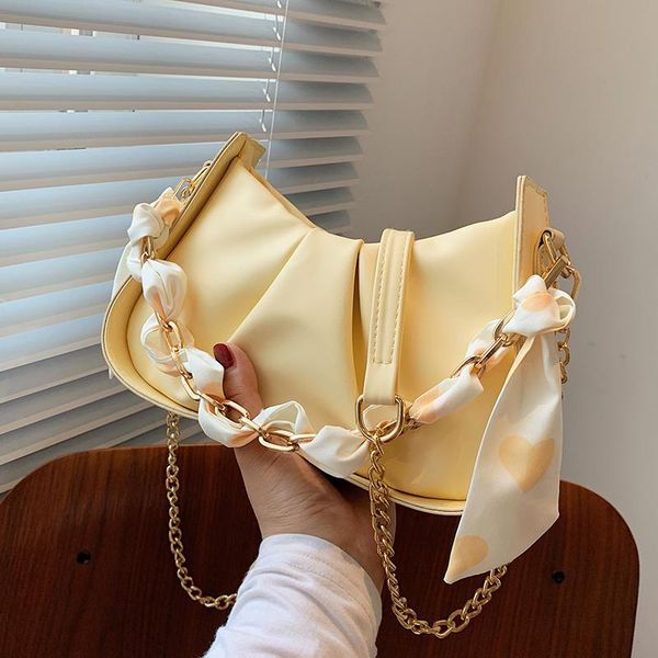 evening bags qyahlybz band women's small leather yellow chain advanced shoulder armpit female pleated cloud luxury designer handbag
evening bags qyahlybz band women's small leather yellow chain advanced shoulder armpit female pleated cloud luxury designer handbag