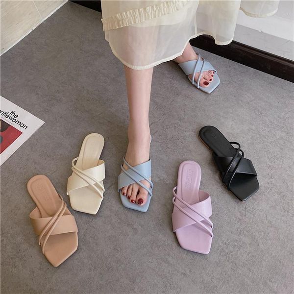 comfortable non-slip slippers korean fashion all-match flat-bottomed women's candy color temperament slipp, Black
comfortable non-slip slippers korean fashion all-match flat-bottomed women's candy color temperament slipp, Black