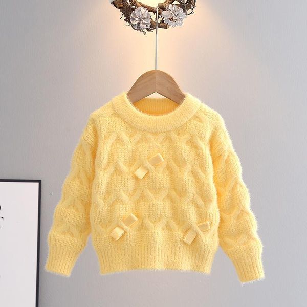pullover baby girl knitted sweater autumn winter bow warm soft buttoming sweaters solid o-neck christmas children's clothing, Blue
pullover baby girl knitted sweater autumn winter bow warm soft buttoming sweaters solid o-neck christmas children's clothing, Blue