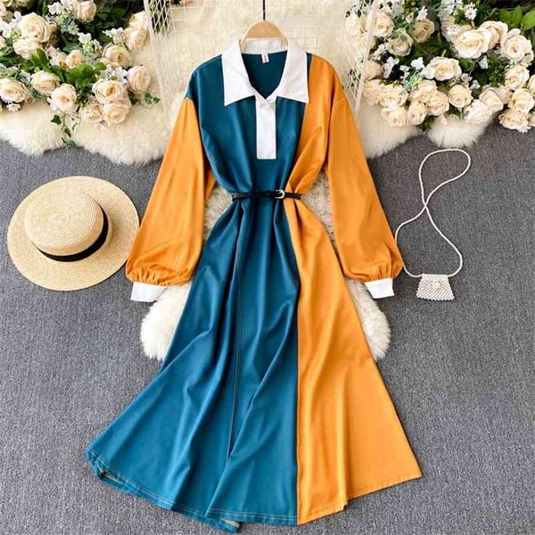 spring french retro vestidos women's self-cultivation and thin temperament chimney lapel simple color midi dress gk111 210507, Black;gray
spring french retro vestidos women's self-cultivation and thin temperament chimney lapel simple color midi dress gk111 210507, Black;gray