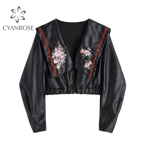 autumn fashion motorcycle jacket women short faux soft black pu leather crop long sleeve vintage ladies basic street coat 210515
autumn fashion motorcycle jacket women short faux soft black pu leather crop long sleeve vintage ladies basic street coat 210515