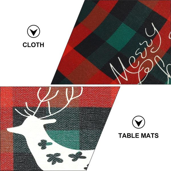 mats & pads 4pcs creative christmas themed placemats tablecoasters party table
mats & pads 4pcs creative christmas themed placemats tablecoasters party table