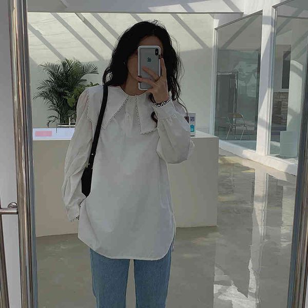 two piece dress 2021 white korean ruffles chic all match casual sweet clothe fashion summer loose women solid blouses zh4q
two piece dress 2021 white korean ruffles chic all match casual sweet clothe fashion summer loose women solid blouses zh4q