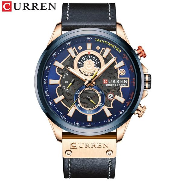 wristwatches curren/ karin's 8380 men's watch waterproof shi ying multifunctional calendar belt watch., Slivery;brown 
wristwatches curren/ karin's 8380 men's watch waterproof shi ying multifunctional calendar belt watch., Slivery;brown