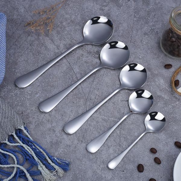 spoons 1010 stainless steel tableware round spoon children's soup coffee stirring restaurant long handle
spoons 1010 stainless steel tableware round spoon children's soup coffee stirring restaurant long handle