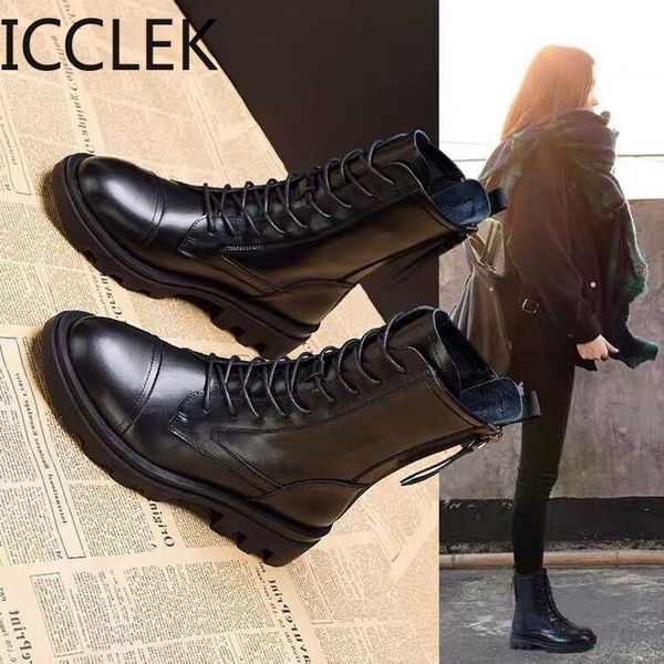 black pu leather ankle boots women autumn winter round toe lace up shoes woman fashion motorcycle platform botas 210428
black pu leather ankle boots women autumn winter round toe lace up shoes woman fashion motorcycle platform botas 210428