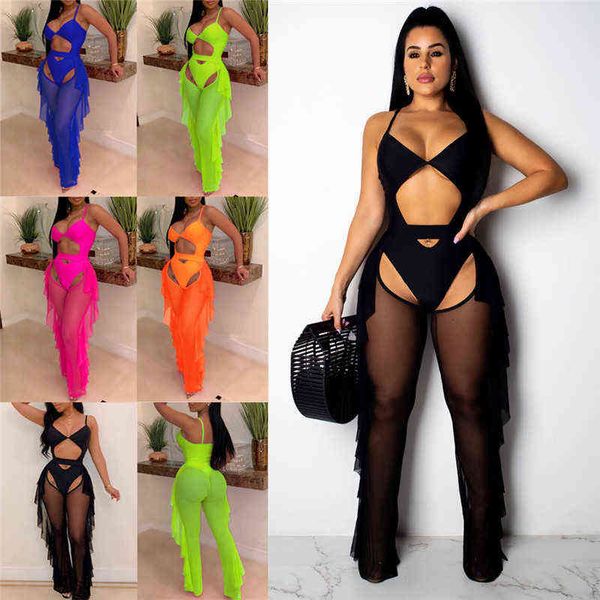 hirigin women high waist see through flared leg mesh pants bikini cover ups ruffles hollow out beach long pants, Black;gray
hirigin women high waist see through flared leg mesh pants bikini cover ups ruffles hollow out beach long pants, Black;gray