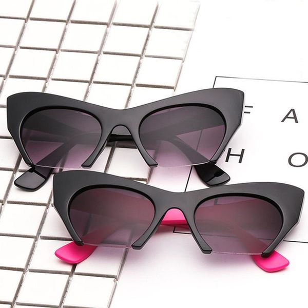 fashion sunglasses frames retro cat eye women half female glasses gafas eyeglasses prescription optical eyewear, Black
fashion sunglasses frames retro cat eye women half female glasses gafas eyeglasses prescription optical eyewear, Black