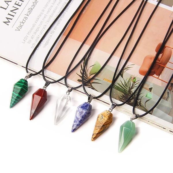 pendant necklaces reiki natural stone quartz crystal turquoises tiger eye opal aventurine donuts leather chains necklace for women men, Silver
pendant necklaces reiki natural stone quartz crystal turquoises tiger eye opal aventurine donuts leather chains necklace for women men, Silver