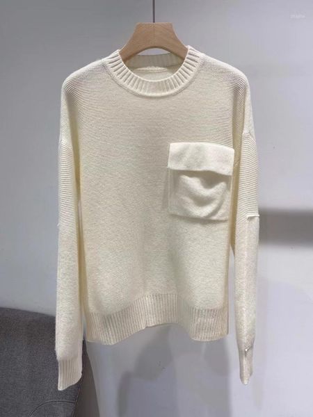 women's sweaters 2021 women fashion long-sleeved casual solid color big pocket cashmere sweater 0917, White;black
women's sweaters 2021 women fashion long-sleeved casual solid color big pocket cashmere sweater 0917, White;black