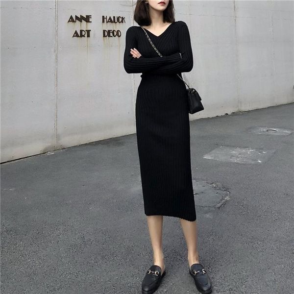 casual dresses black knit dress women autumn winter clothing office lady v-neck long sleeve fashion spring holiday wear, Black;gray
casual dresses black knit dress women autumn winter clothing office lady v-neck long sleeve fashion spring holiday wear, Black;gray
