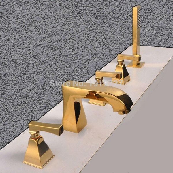 vidric brass golden waterfall bathroom bathtub mixer faucets tap with handshower 5pcs shower sets
vidric brass golden waterfall bathroom bathtub mixer faucets tap with handshower 5pcs shower sets