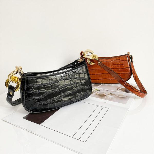 fashion women alligator pattern pu leather pure color underarm shoulder bag vintage ladies thick chain small handbag purse cross body
fashion women alligator pattern pu leather pure color underarm shoulder bag vintage ladies thick chain small handbag purse cross body