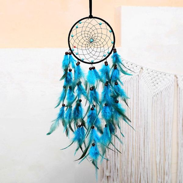 decorative objects & figurines christmas decoration creative blue dream catcher feather wall hanging art gifts for party wedding valentine&#
decorative objects & figurines christmas decoration creative blue dream catcher feather wall hanging art gifts for party wedding valentine&#