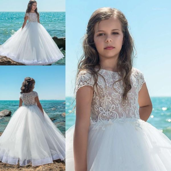 girl's dresses white flower girl jewel cap sleeve sweep train girls pageant lace applique beads for wedding party1, Red;yellow
girl's dresses white flower girl jewel cap sleeve sweep train girls pageant lace applique beads for wedding party1, Red;yellow