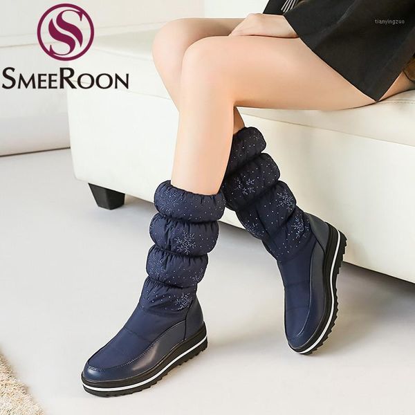 boots smeeroon big size winter women round toe down to keep warm snow flat platform shoes mid calf 20211, Black
boots smeeroon big size winter women round toe down to keep warm snow flat platform shoes mid calf 20211, Black