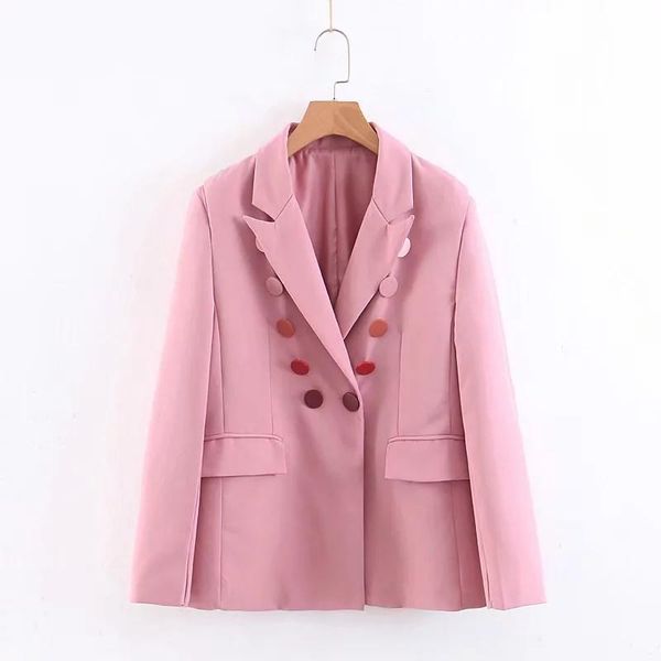 women's jackets thin suit spring women solid jacket long sleeve color button coat fashion retro casual female windbreaker loose outwear, Black;brown
women's jackets thin suit spring women solid jacket long sleeve color button coat fashion retro casual female windbreaker loose outwear, Black;brown