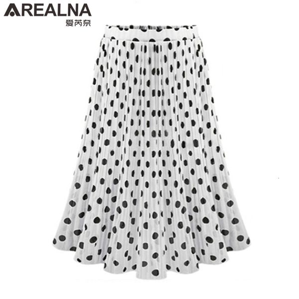 black white women's tulle polka dot chiffon pleated summer skirts womens plus size harajuku korean midi flared skirt women 210323
black white women's tulle polka dot chiffon pleated summer skirts womens plus size harajuku korean midi flared skirt women 210323
