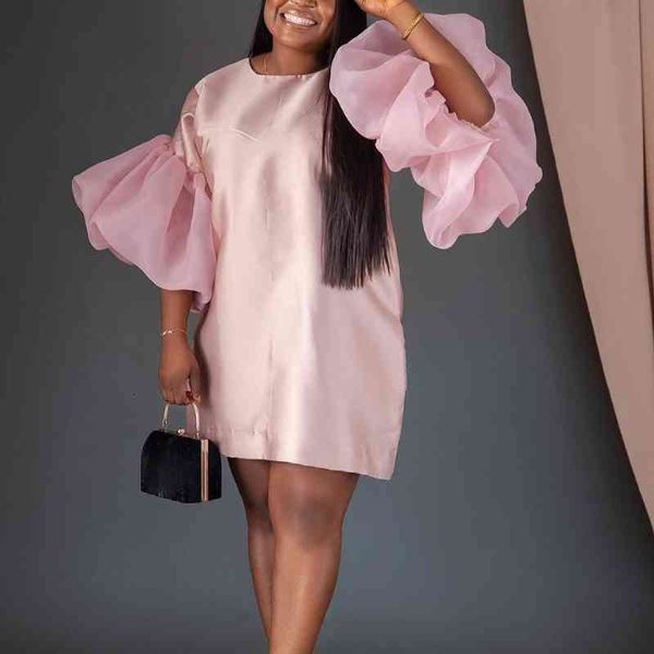 Casual Dresses Women Pink Loose Mini Shirt Dress O Neck Half Big Sleeves Oversized Female African Robe Gowns XXL 2022 Summer Fashion C8WB, Black;gray
Casual Dresses Women Pink Loose Mini Shirt Dress O Neck Half Big Sleeves Oversized Female African Robe Gowns XXL 2022 Summer Fashion C8WB, Black;gray