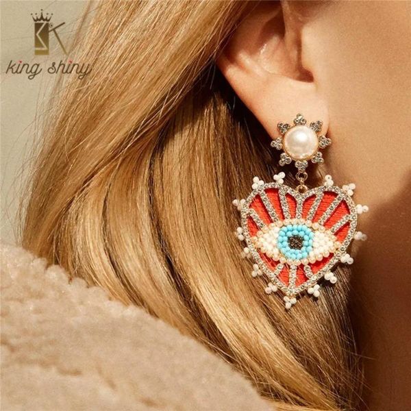dangle & chandelier exaggerated crystal evil eye earrings for woman vintage simulate pearl heart shaped statement drop girls brincos, Silver
dangle & chandelier exaggerated crystal evil eye earrings for woman vintage simulate pearl heart shaped statement drop girls brincos, Silver
