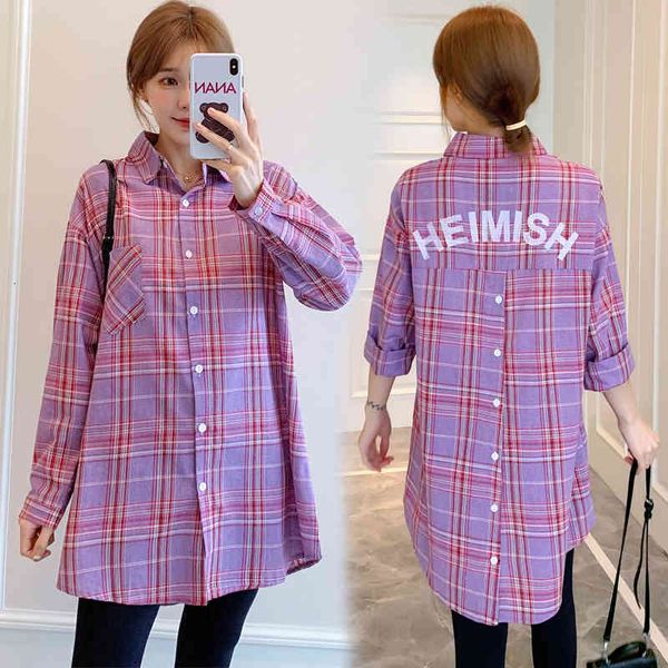 shirts 0820# spring new plaid cotton maternity blouses sweet long sleeve loose shirt clothes for pregnant women pregnancy, White
shirts 0820# spring new plaid cotton maternity blouses sweet long sleeve loose shirt clothes for pregnant women pregnancy, White
