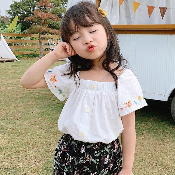 casual girls floral cotton shirt summer children clothes baby blouse tees dt064 shirts, White;black
casual girls floral cotton shirt summer children clothes baby blouse tees dt064 shirts, White;black