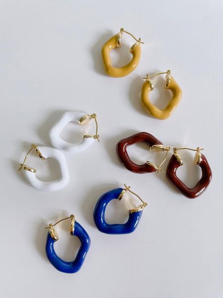 hoop & huggie timeless wonder enamel geo twist earrings statement women designer goth boho party sweet punk kpop date egirl ins mix 1341, Golden;silver
hoop & huggie timeless wonder enamel geo twist earrings statement women designer goth boho party sweet punk kpop date egirl ins mix 1341, Golden;silver